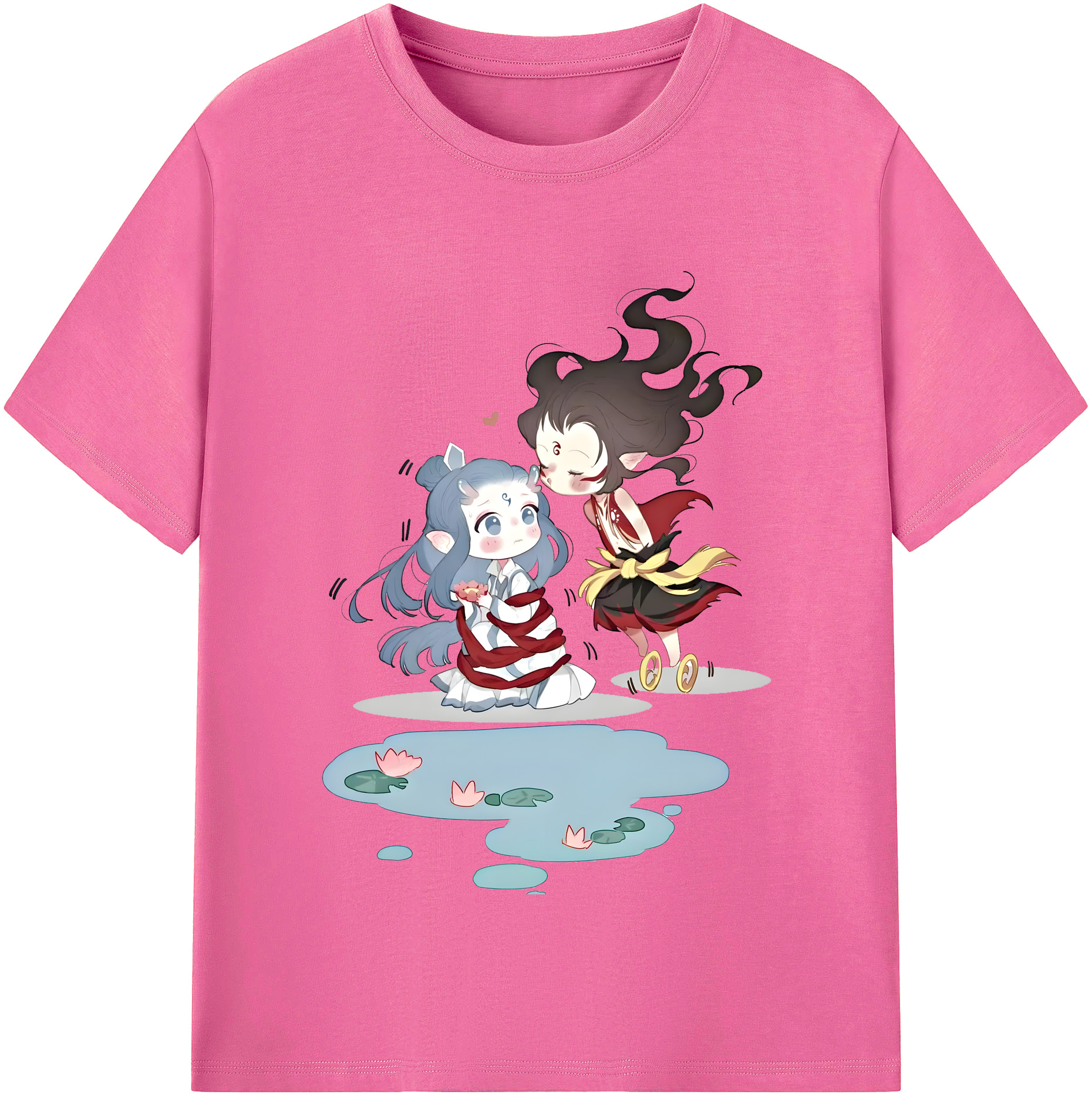 （画像用） Ne Zha 2 ナタ 魔童の大暴れ レディースカジュアルプリントTシャツ（綿100％）